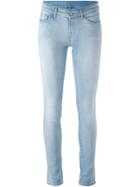 7 For All Mankind Stone Washed Jeans, Women's, Size: 30, Blue, Cotton/polyester/spandex/elastane