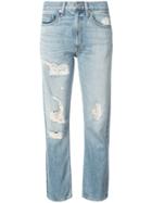 Brock Collection Distressed Straight-leg Jeans - Blue