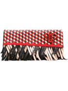 Emilio Pucci Fringed Woven Clutch Bag