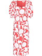 Mara Hoffman Celia Floral Print Maxi Dress - Red