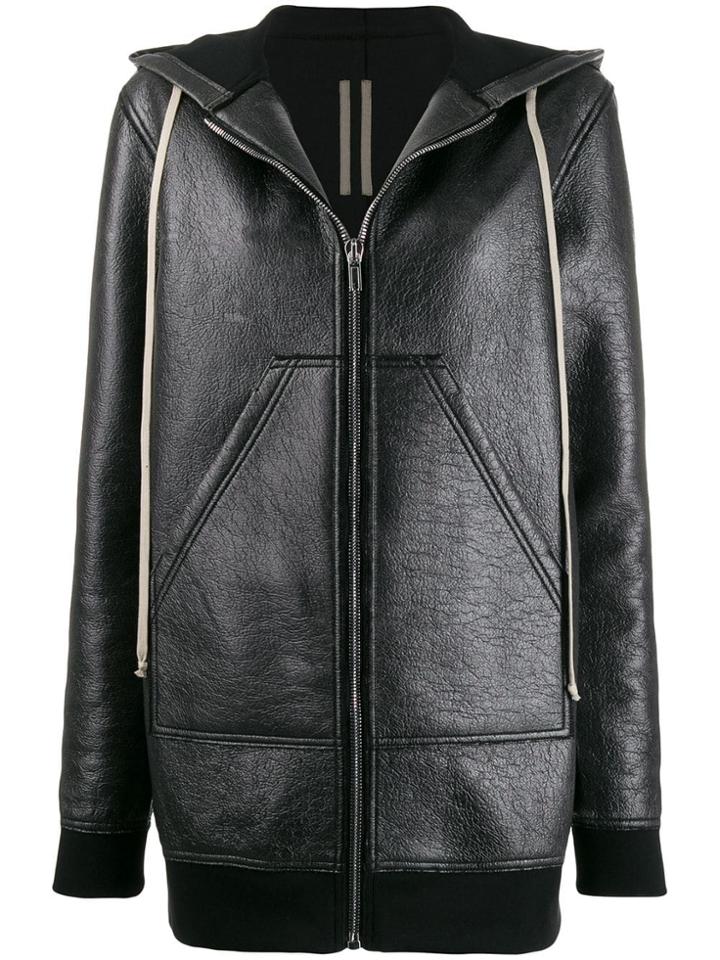 Rick Owens Drkshdw Long-line Bomber Jacket - Black