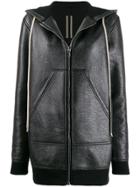 Rick Owens Drkshdw Long-line Bomber Jacket - Black