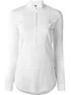 Ralph Lauren Black Pleated Bib Blouse, Women's, Size: S, Nude/neutrals, Cotton