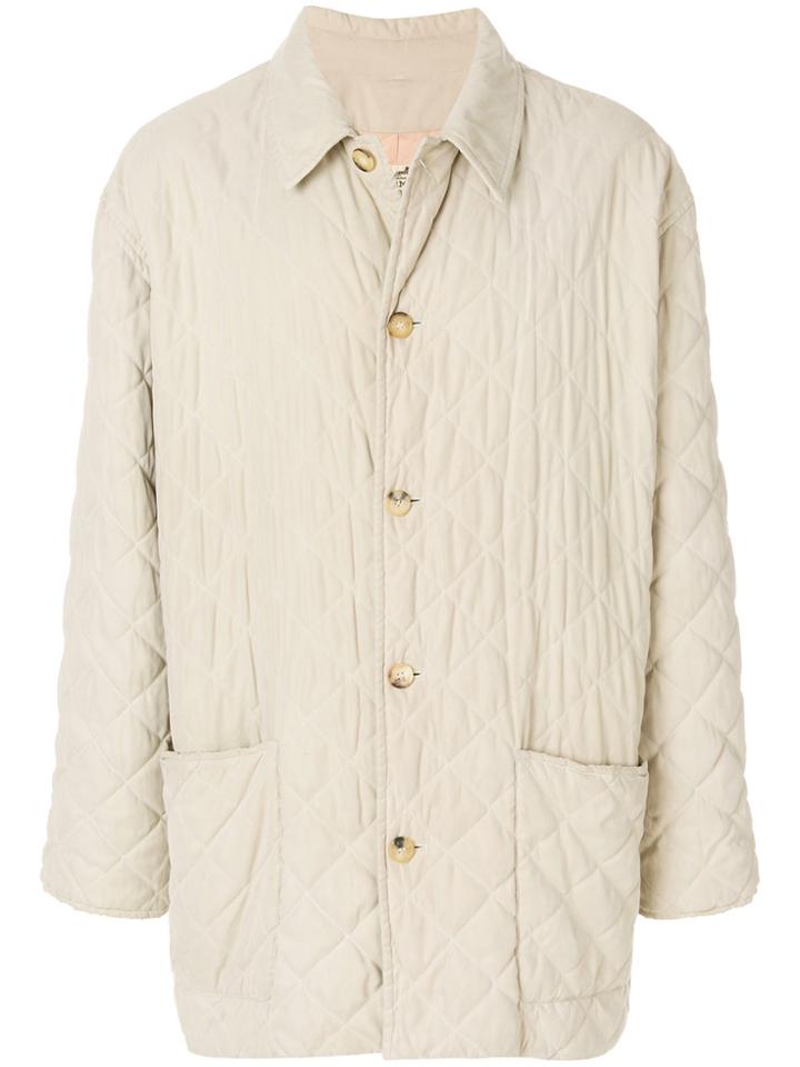 Hermès Vintage Quilted Padded Jacket - Nude & Neutrals