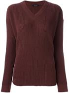 Roberto Collina V-neck Sweater, Women's, Size: Small, Pink/purple, Cashmere/merino