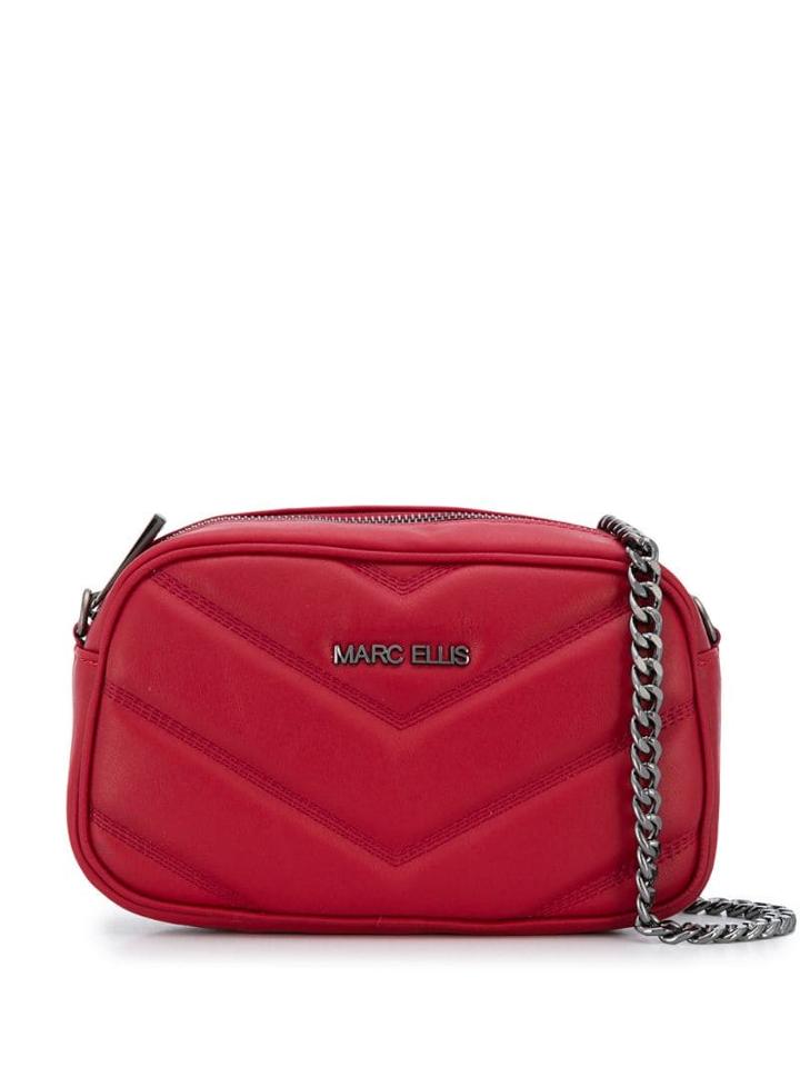 Marc Ellis Logo Quilted Bag - Red