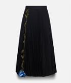Christopher Kane Pleated Skirt, Women's, Size: 42, Black, Polyester
