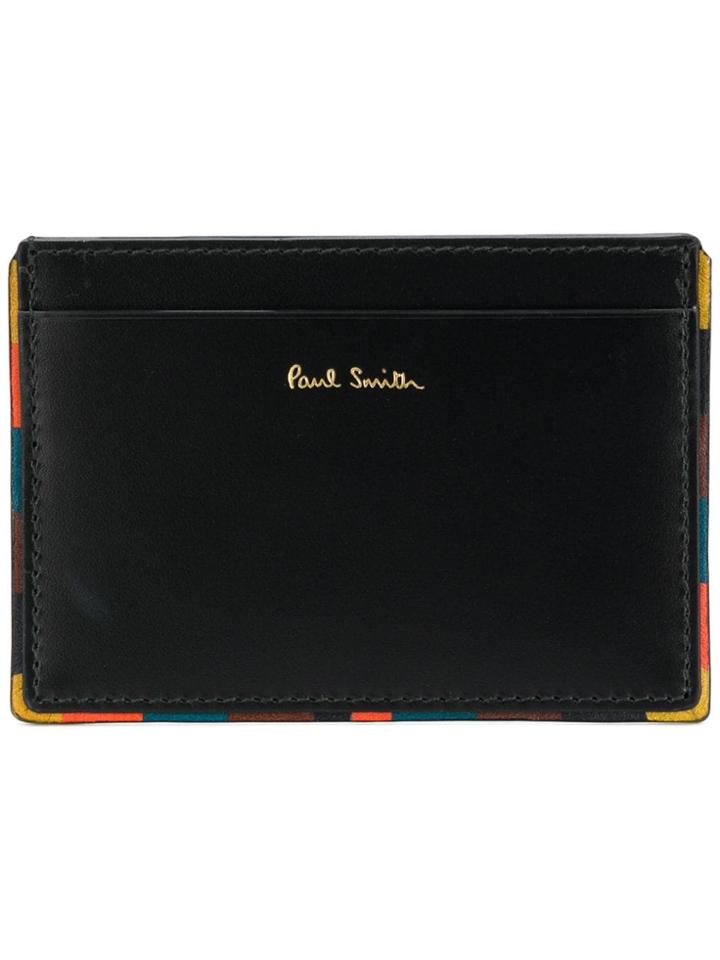 Paul Smith Contrast Trim Cardholder - Black