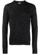 Saint Laurent Sequin Embroidered Sweater - Black