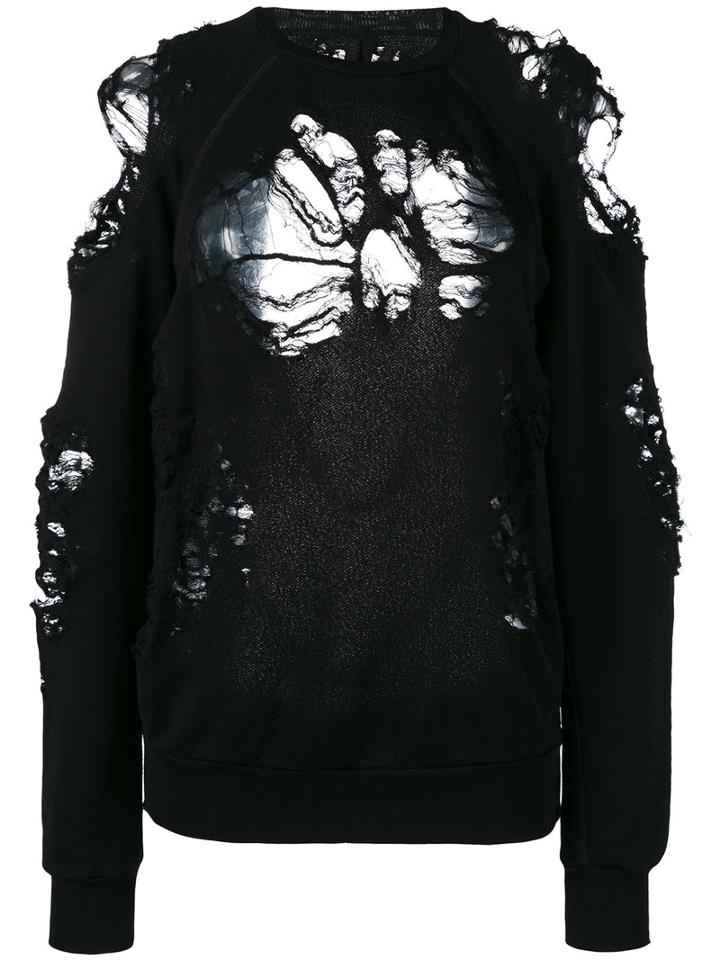 Unravel Project - Cut-out Detail Top - Women - Cotton - M, Women's, Black, Cotton