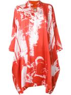 Kristensen Du Nord Brush Print Shirt Dress - Red