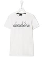 Diadora Junior Sequin Embroidered T-shirt - White