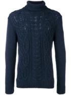 Tagliatore Knitted Sweater - Blue