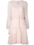 3.1 Phillip Lim Asymmetric Ruffled Dress - Pink & Purple