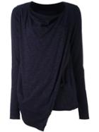 Rundholz Asymmetric Panel T-shirt, Women's, Size: Xs, Blue, Cotton