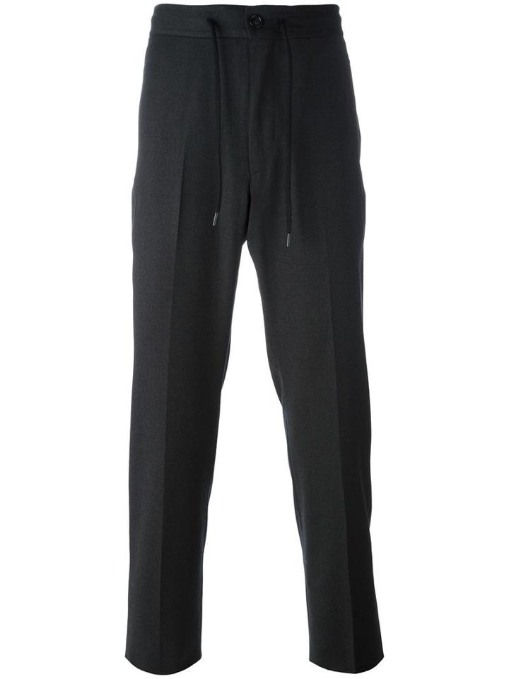 Z Zegna Straight Trousers, Men's, Size: 46, Grey, Polyamide/spandex/elastane/wool