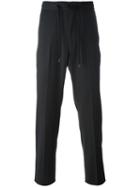 Z Zegna Straight Trousers, Men's, Size: 46, Grey, Polyamide/spandex/elastane/wool