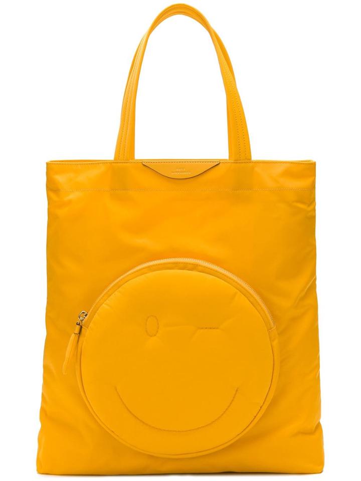 Anya Hindmarch Wink Chubby Tote Bag - Yellow & Orange