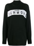 John Richmond Cufra Intarsia Logo Sweater - Black