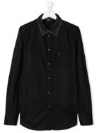 Diesel Kids Longsleeved Buttoned Up Shirt - Black