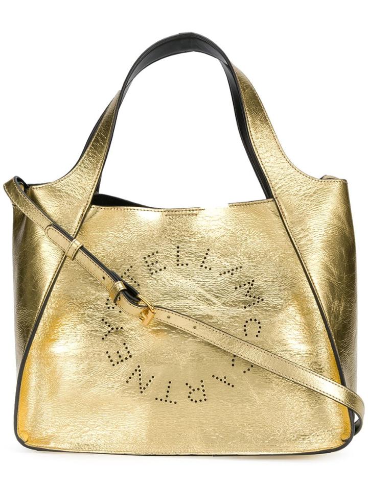 Stella Mccartney Stella Logo Shopper Bag - Metallic