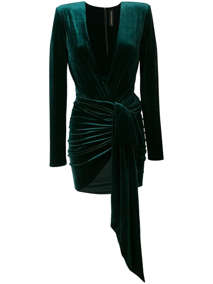 Alexandre Vauthier Plunging Neckline Dress - Green