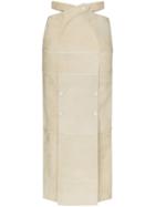 Situationist Cross-over Mid-length Skirt - Neutrals