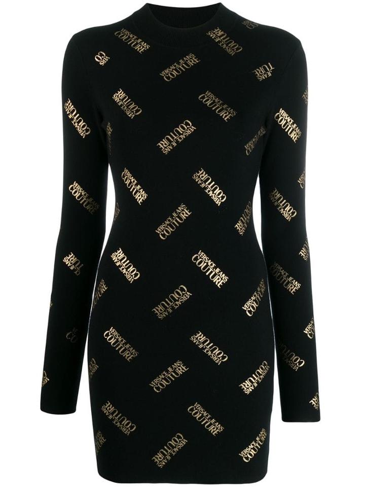 Versace Jeans Couture Logo Print Jumper - Black