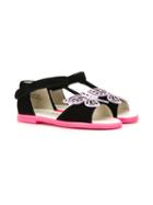 Sophia Webster Mini Flutterby Sandals, Girl's, Size: 29, Black