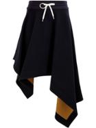 Monse Napkin-hem Contrast Skirt - Blue