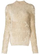 Marni Fluffy Turtleneck Sweater - Nude & Neutrals