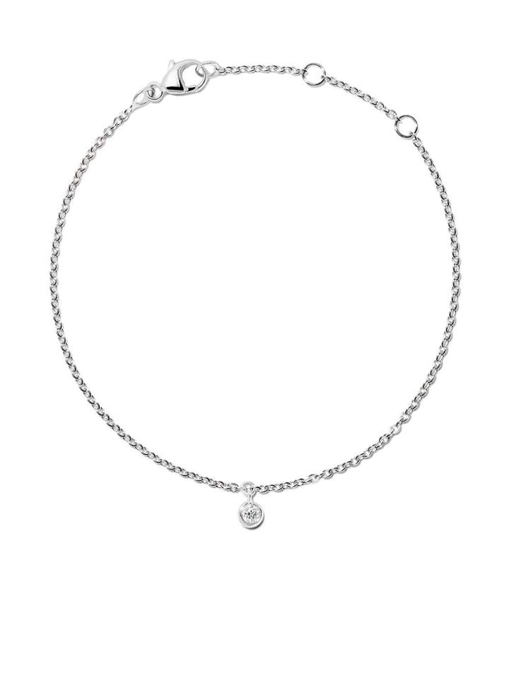 De Beers 18kt White Gold My First De Beers One Diamond Bracelet