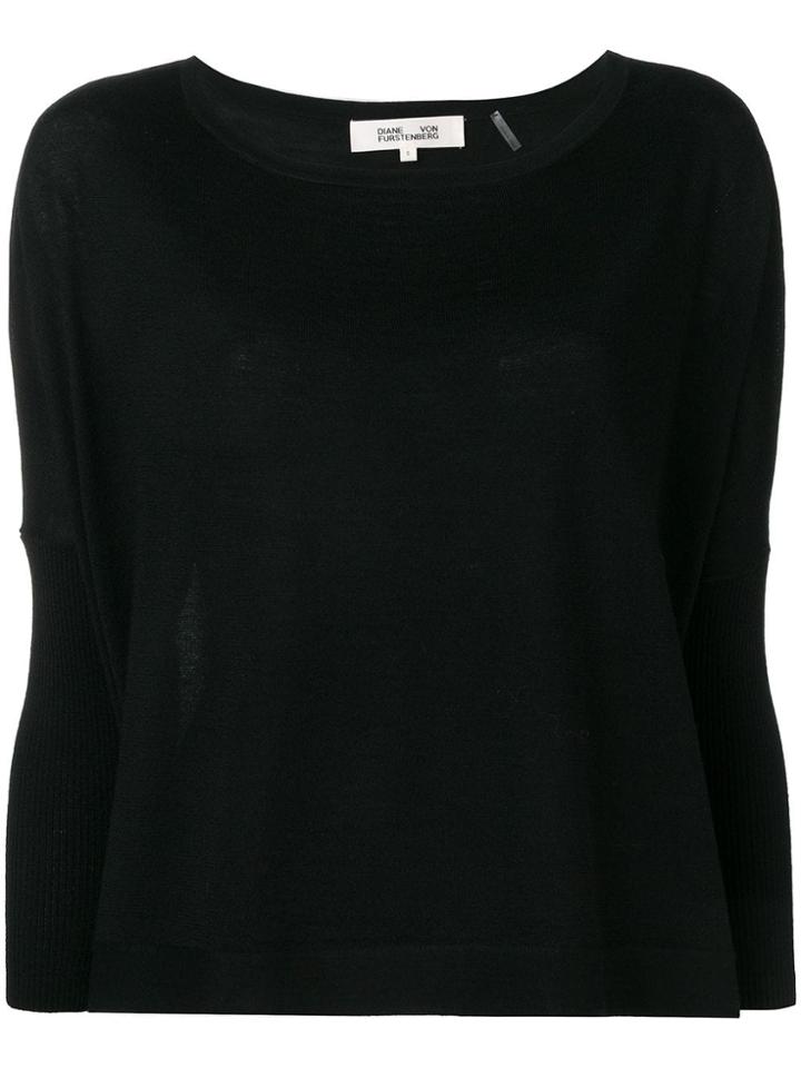 Dvf Diane Von Furstenberg Dolman Sleeve Sweater - Black