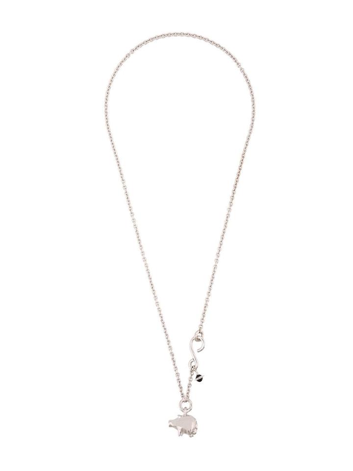 Vivienne Westwood Pig Pendant Necklace - Silver