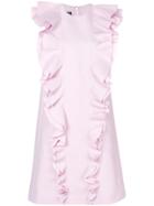 Giambattista Valli Frill Shift Dress - Pink & Purple
