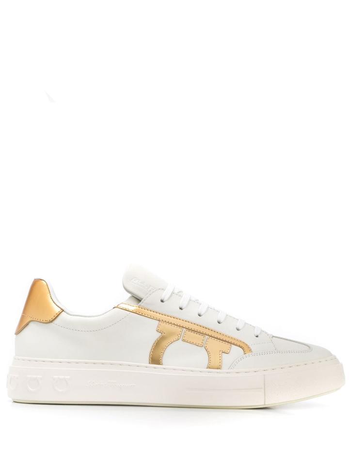 Salvatore Ferragamo Gancini Low-top Sneakers - White