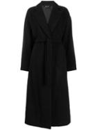 Andrea Ya'aqov Long Belted Trench Coat - Black