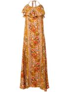 Black Coral Olivia Dress - Yellow & Orange