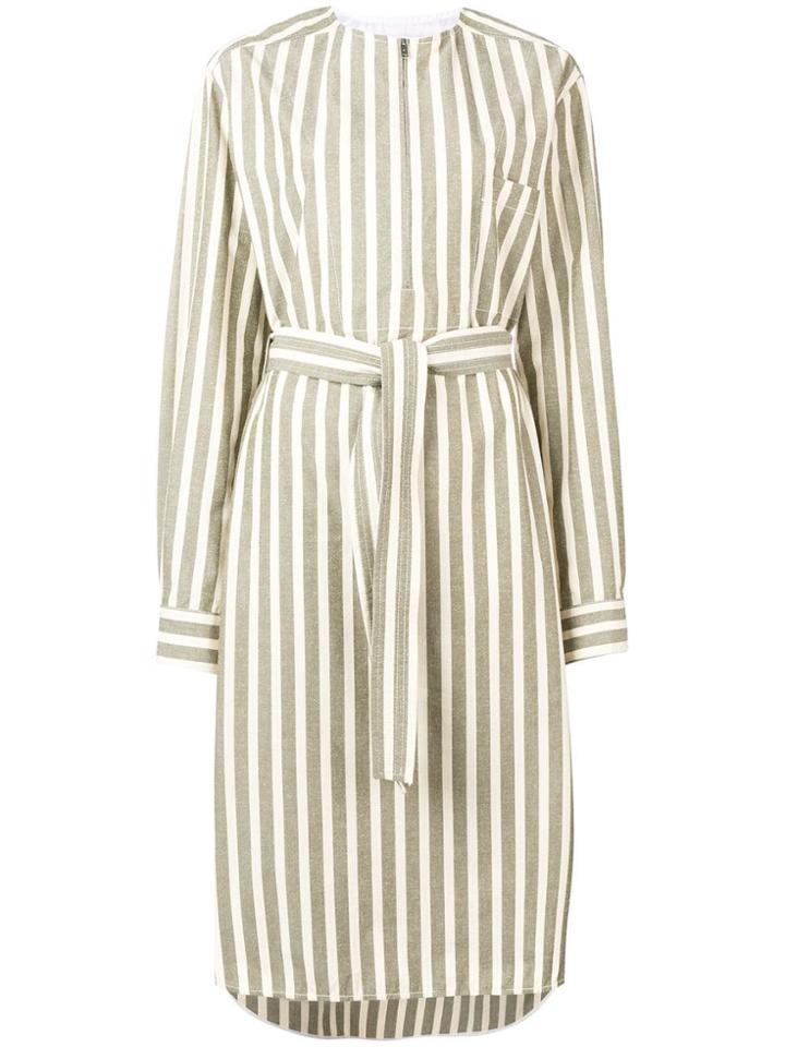 Golden Goose Deluxe Brand Striped Tunic Dress - Neutrals
