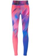 Nike - Printed Leggings - Women - Nylon/spandex/elastane - L, Pink/purple