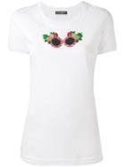Dolce & Gabbana - Tropical Beaded Sunglasses T-shirt - Women - Cotton - 40, Women's, White, Cotton
