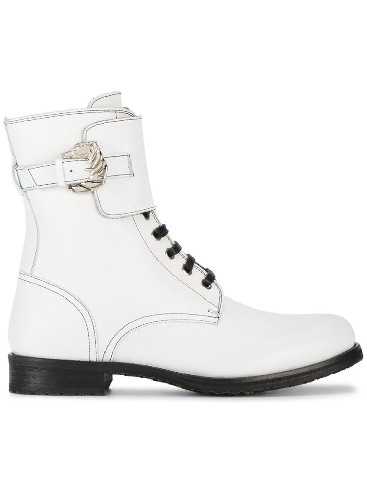 Dorateymur Combat Boots - White