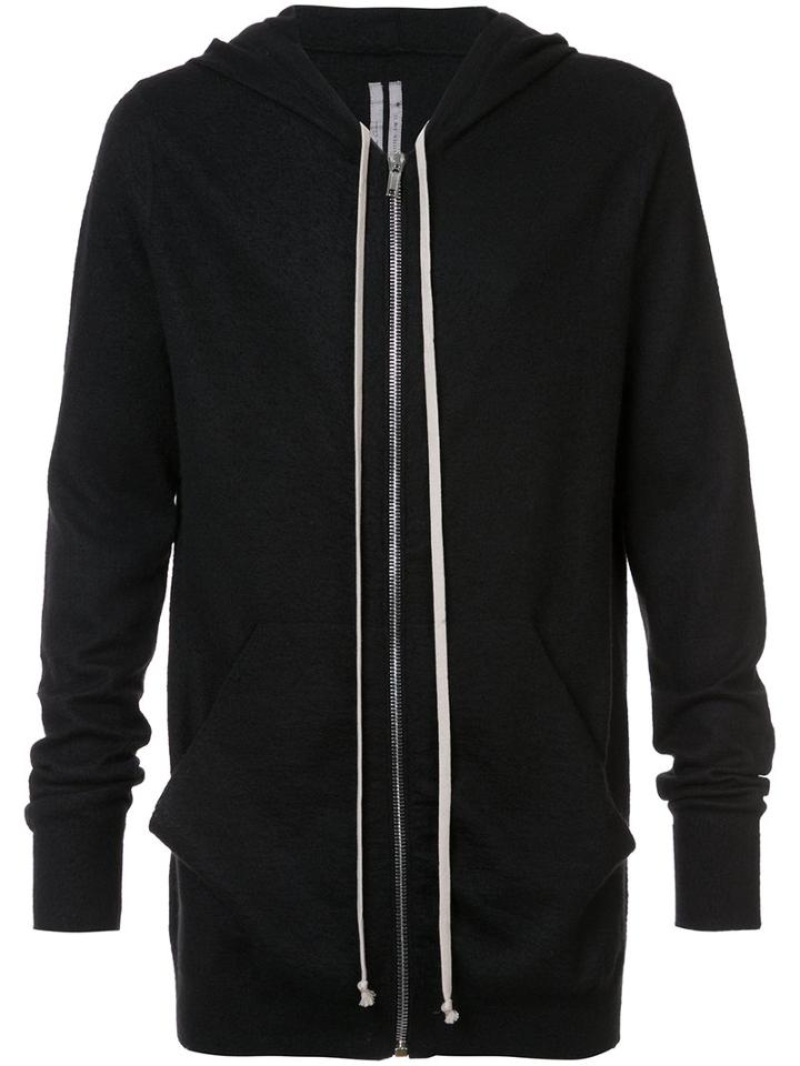 Rick Owens - Cashmere Long Length Hoodie - Men - Cashmere - 46, Black, Cashmere