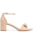 Salvatore Ferragamo Bow Detail Sandals - Nude & Neutrals