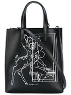 Givenchy Bambi Print Tote, Women's, Black, Calf Leather