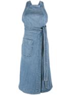 Stella Mccartney Denim Wrap Dress, Women's, Size: 42, Blue, Cotton/spandex/elastane