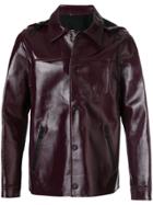 Ami Alexandre Mattiussi Bonded Vinyl Jacket - Pink & Purple