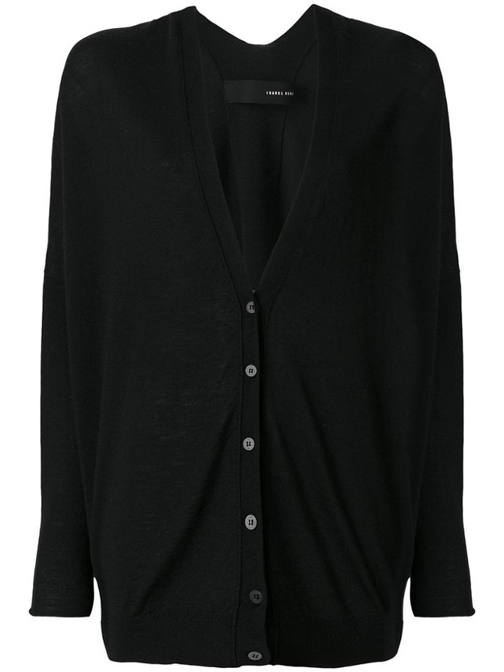 Isabel Benenato V-neck Cardigan - Black