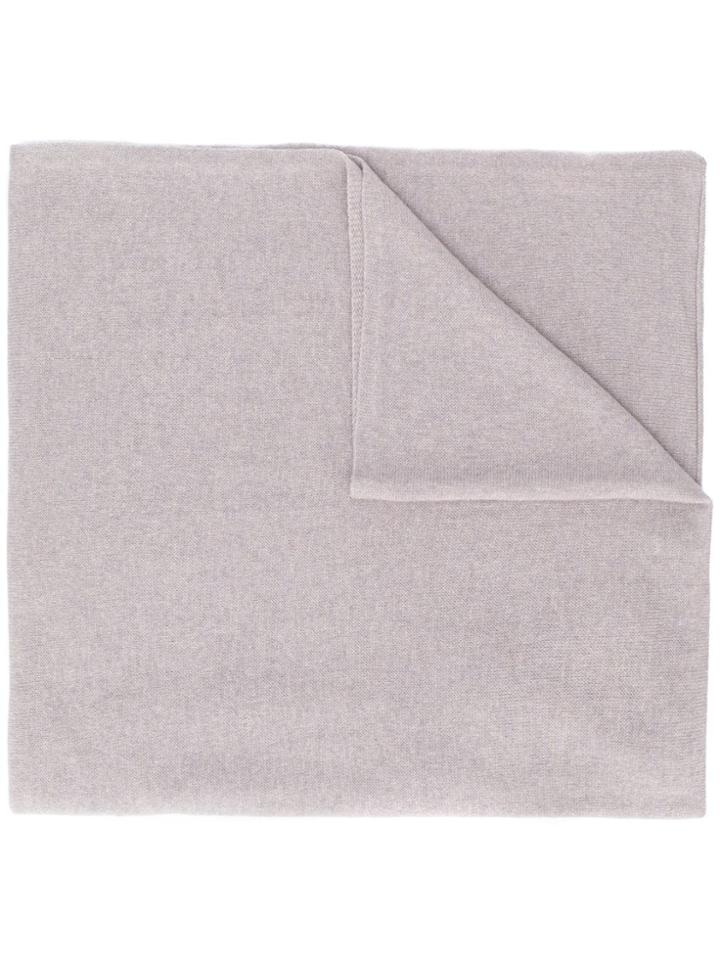 Blanca Knitted Cashmere Scarf - Grey