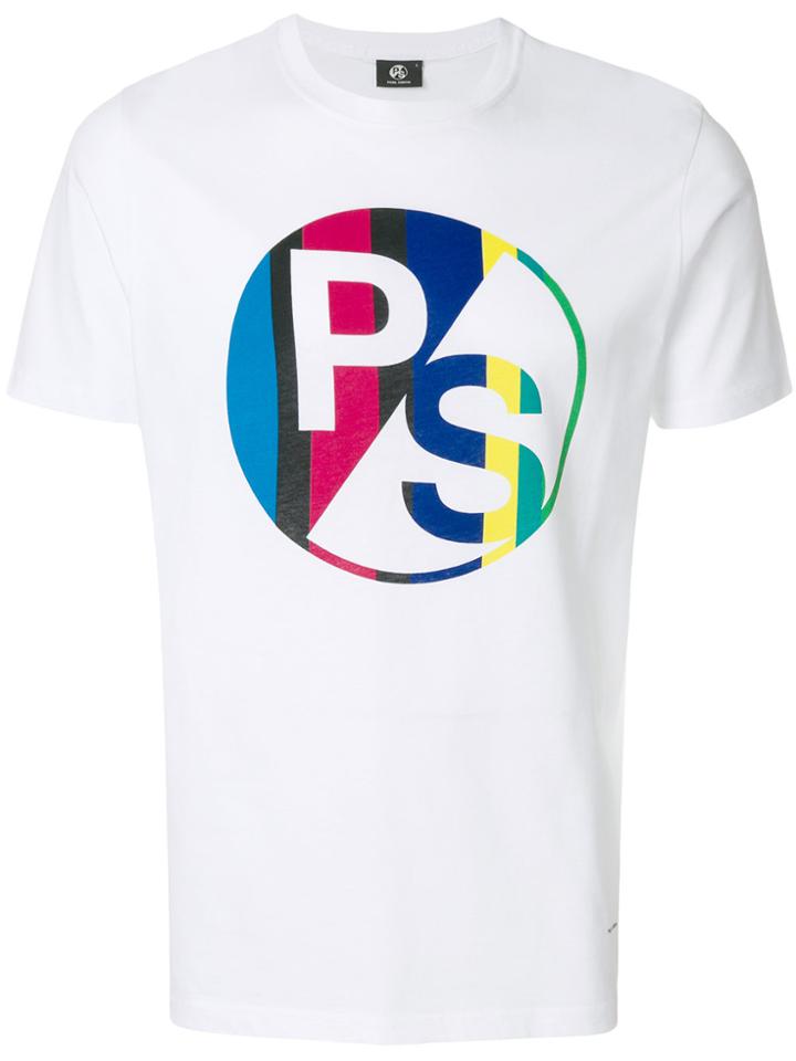 Ps By Paul Smith Printed Logo T-shirt - White